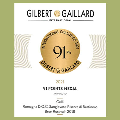 Premio Gilbert Gaillard Cantina Celli Bertinoro